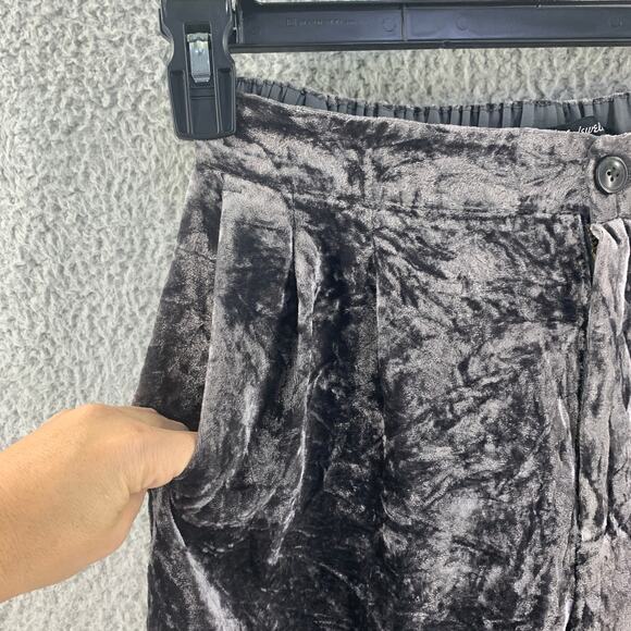 Y3K Madwell Womens Pants Velvet Trouser Boho Grey S Soft Pocket - Picture 13 of 15